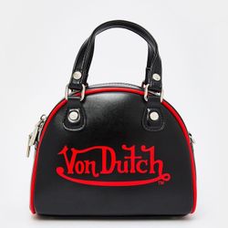 Von Dutch bowling Bag Purse Red And Black 