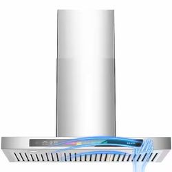 30 in. Smart Ducted Wall Mount Range Hood in Stainless Steel 