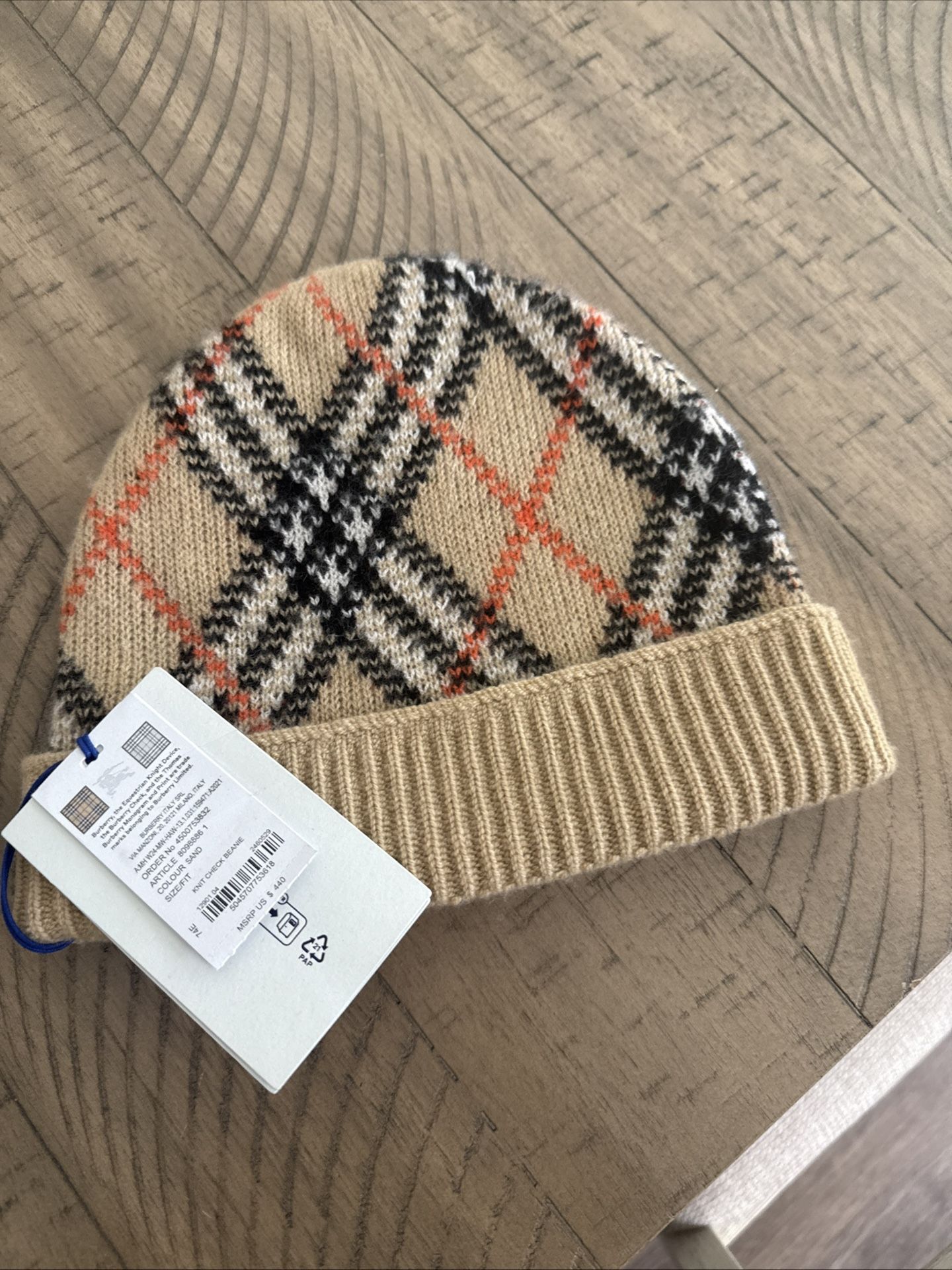 burberry beanie