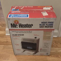 Mr. Heater 10,000 BTU Vent Free Radiant Dual Fuel Heater,White- New