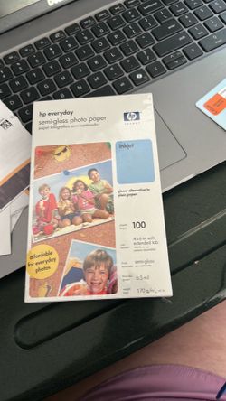 Semi-gloss photo paper 100 sheets x 2 - 4x6 with extended tab