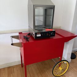 Hot Dog Machine and mobile car with trunk and wheels