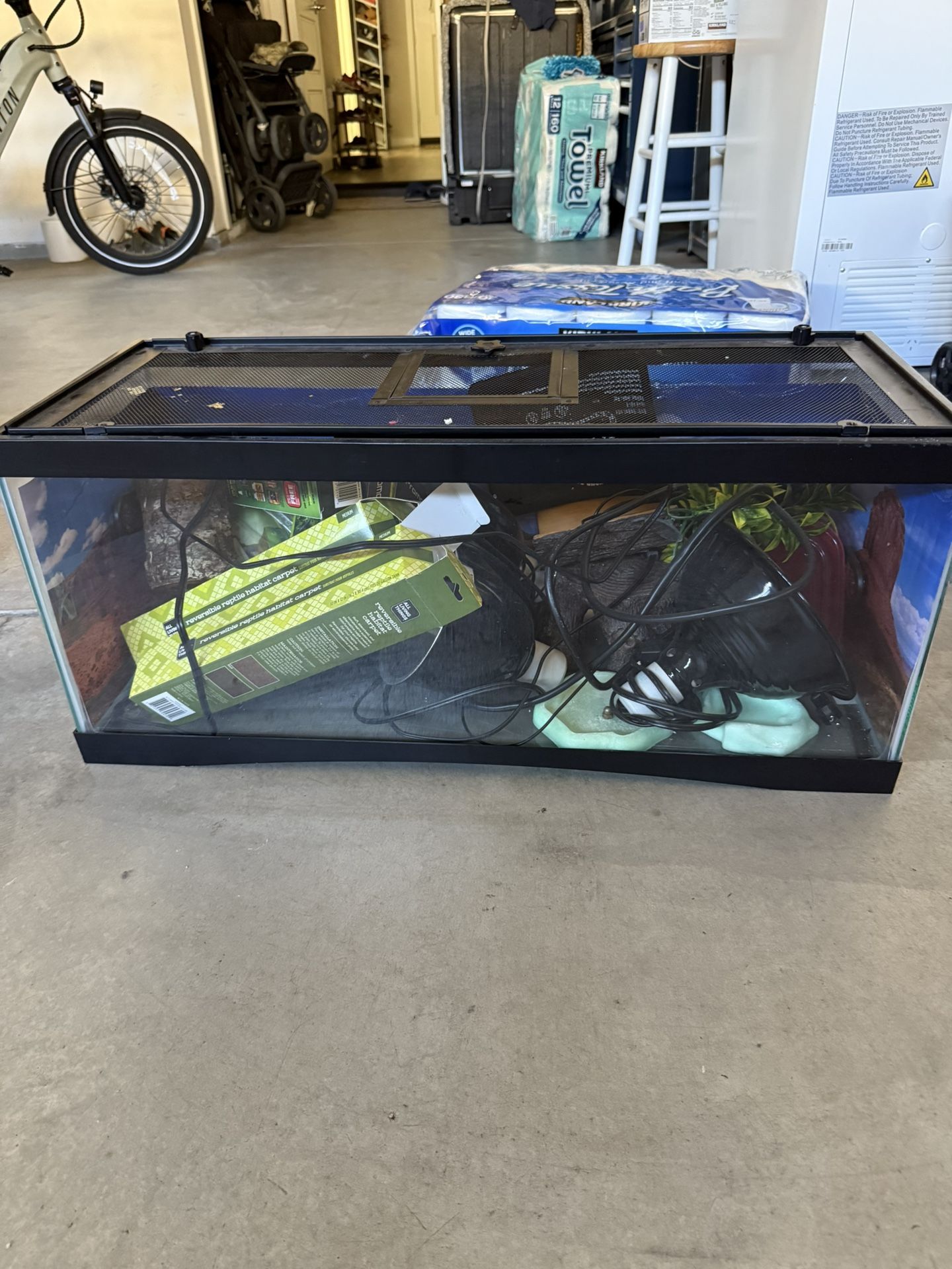 Reptile Terrarium With Accessories
