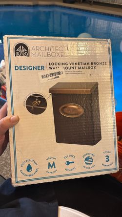 Architectural Mailboxes, Locking Venetian Bronze Wall Mount Mailbox