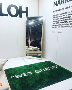 Virgil Abloh x IKEA MARKERAD WET GRASS Rug 195x132 CM Green