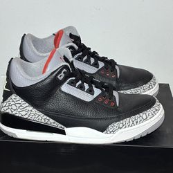 Size 9.5 - Air Jordan 3 Retro OG 2024 Black Cement