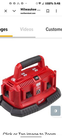 Milwaukee 18 volt 6 Port battery charger