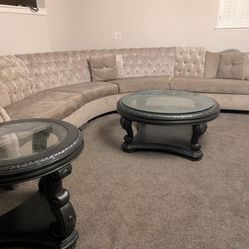 Living Room Set, Sectional And Coffee Table Set