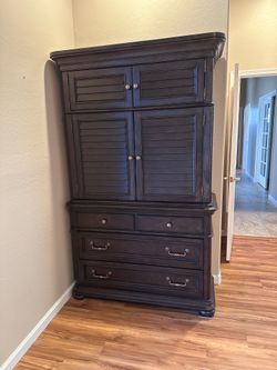Armoire and matching tables