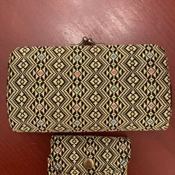 Vintage Hato Hasi Wallet/small Clutch bonus Keyholder