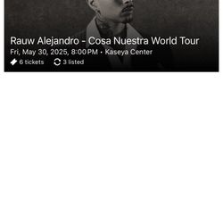 Rauw Alejandro Tickets Concert