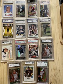 Sport Slab Lot of 15–Caitlin Clark, Mike Trout, Tiger Woods, Bryce Harper, Mickey Mantle, and More!