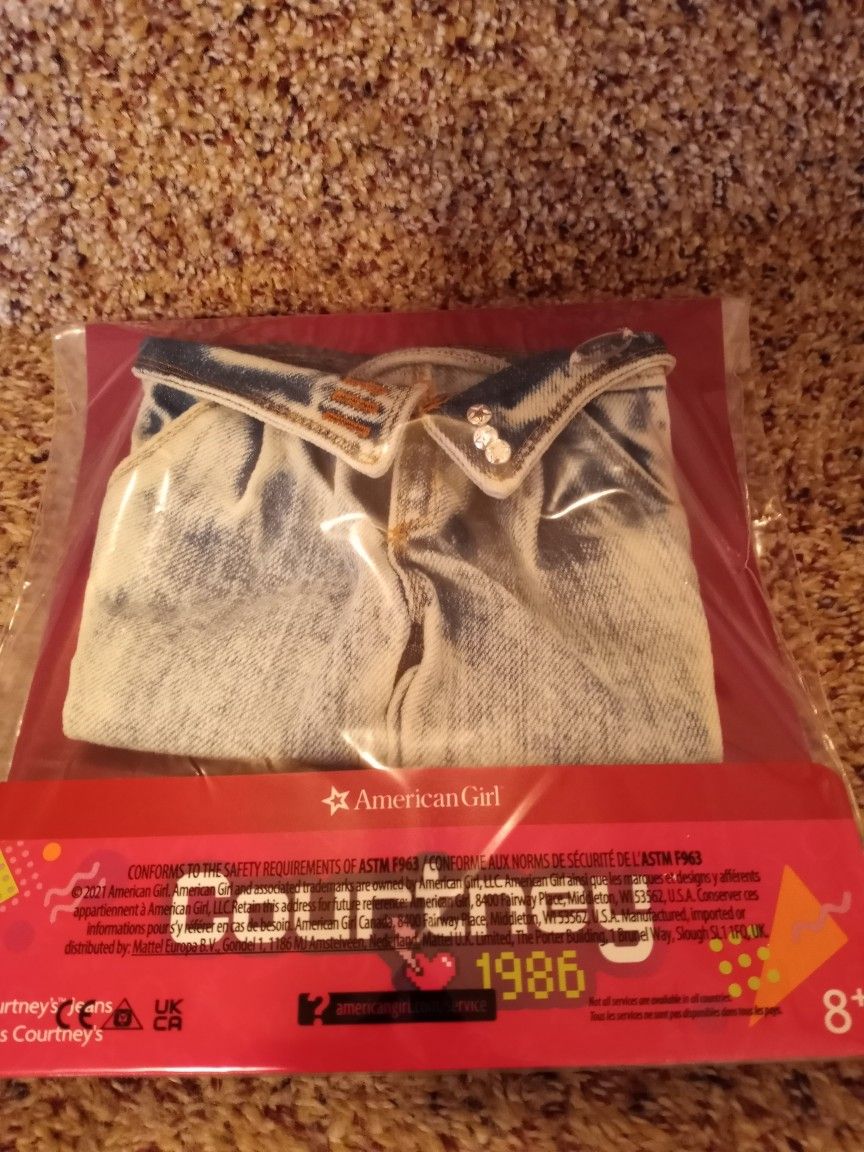 American Girl Doll New In The Package Never Opened Courtney Denim Jeans Hey