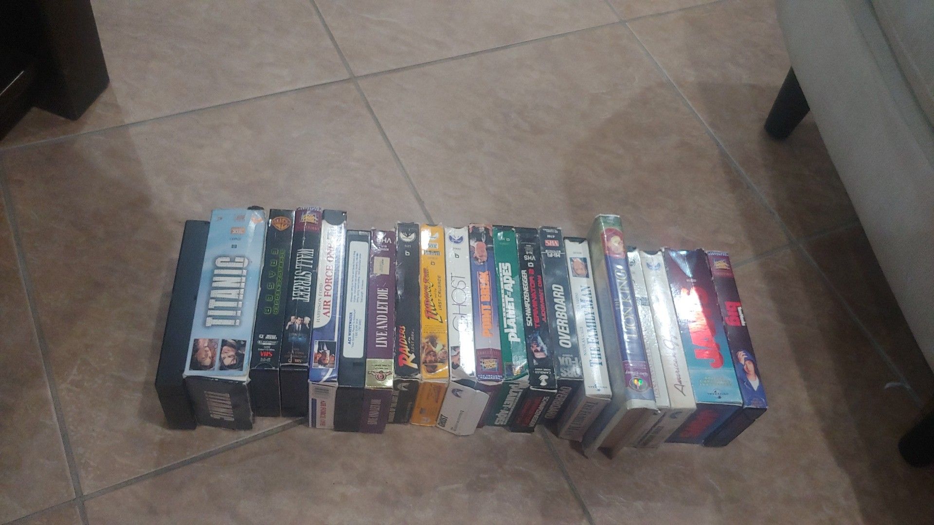 20 VHS tapes