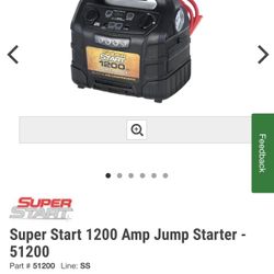 Brand New Super Start Battery Jumper/tire Inflator 