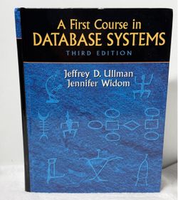 A First Course in Database Systems 3rd Edition Ullman Widom Hardcover Textbook