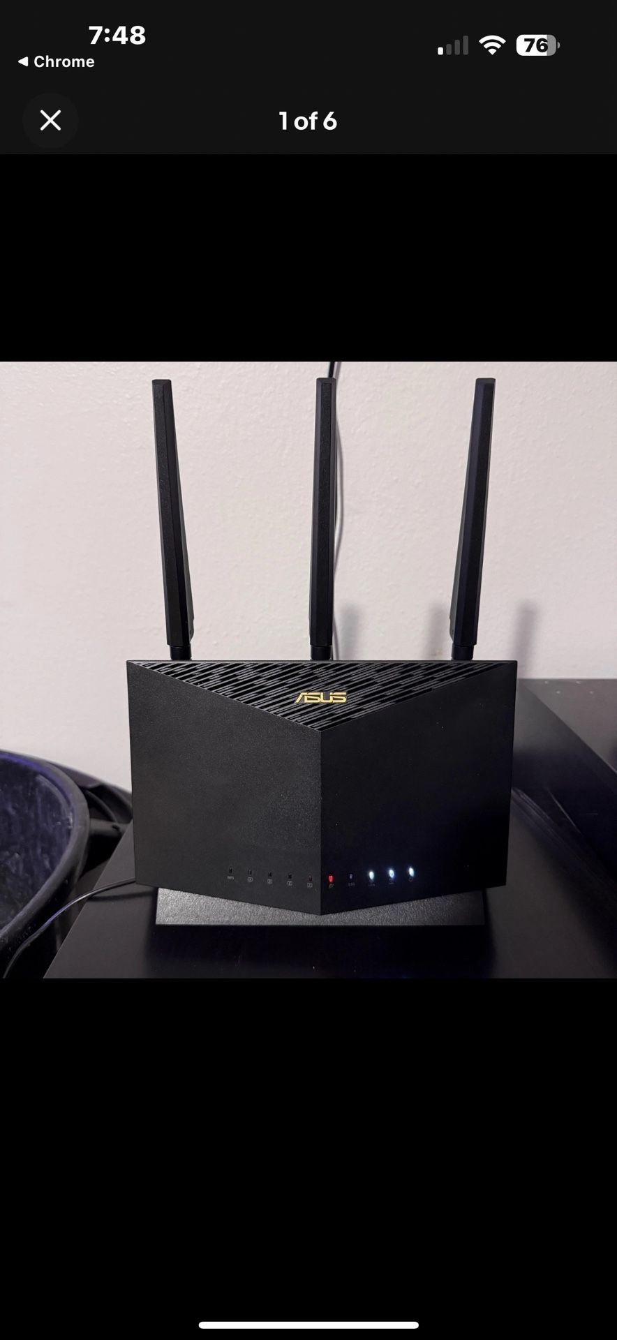 ASUS RT-AX86U AX5700 Dual-Band WiFi 6 AX Gigabit Router with 2.5G Port USB Ports - Mint Condition