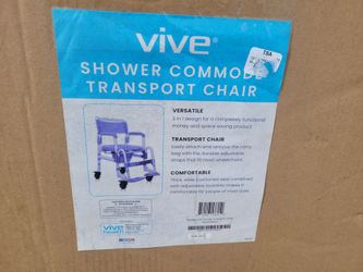 New Vive Shower Commode Transport Chair in box - $70 FIRM