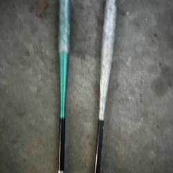 2 Metal Baseball Bats