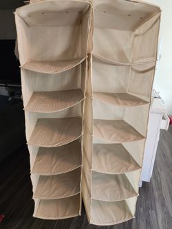 2 Fabric Hanging Shelves