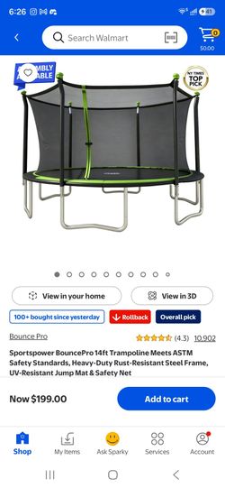 14 "trampoline like new