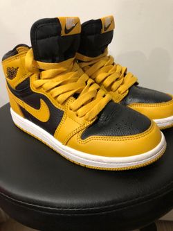 Air Jordan 1 Retro High OG "Pollen" (Preschool) - Size 2Y (AQ2664-701)