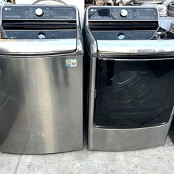 LG.  WASHER 5.6cubic.  And Gas DRYER 