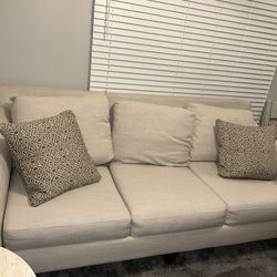 Bauhaus Couch Love Seat And Chair And Pillows