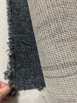 Grey carpet by the foot from Home Depot