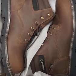 Wolverine Brown Steal Toe Work Boots Size 13