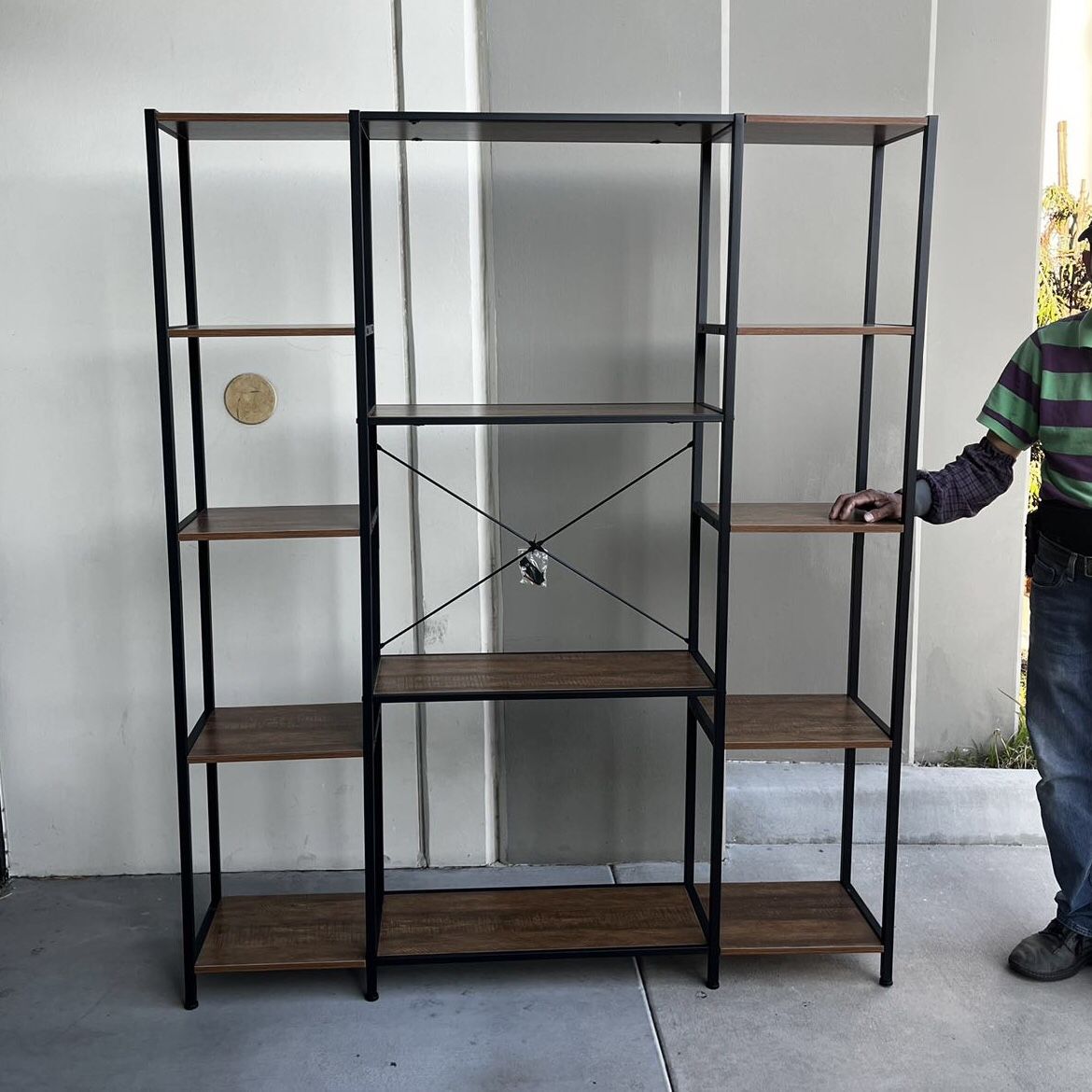 New In Box 59x12x72 Inches Tall Large Display Shelf Rack Bookshelf Organizer Stand