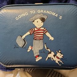 Vintage 1960s Little Boys "Going To Grandma's  Suitcase EXCELLENT cond