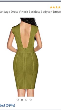 Green bandage dress