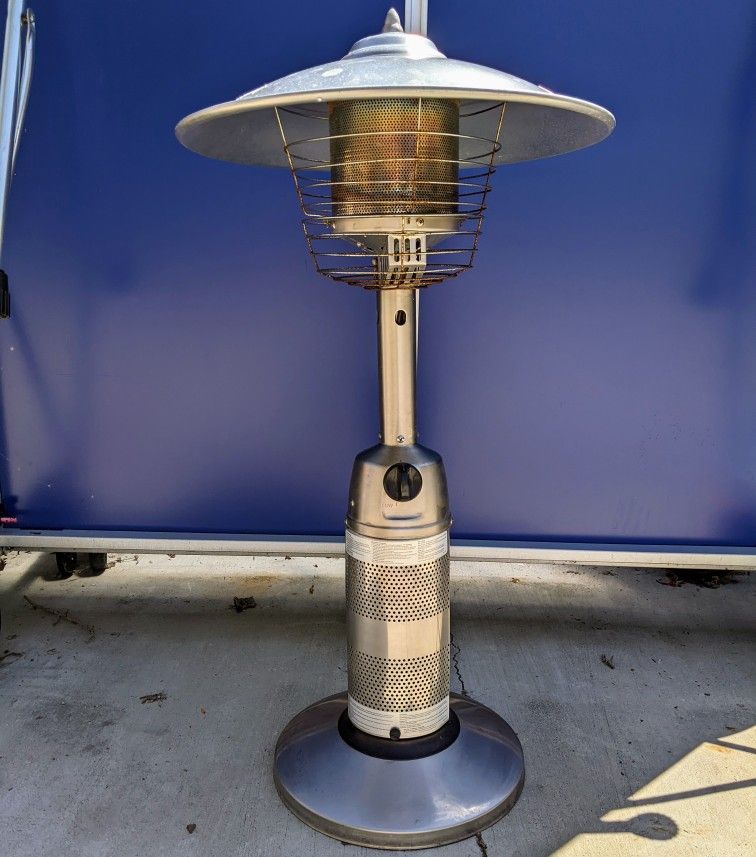Stainless Steel #1 Blue Rhino Brand Premium Portable Outdoor Patio Tabletop Silver Propane Heater