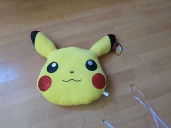 NEW 14" In Pikachu Pokemon Pillow Plush Soft With Tag