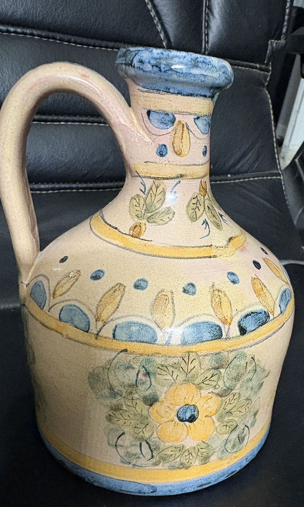 ANTIQUE CERAMIC PORTUGESE POTTERY JUG