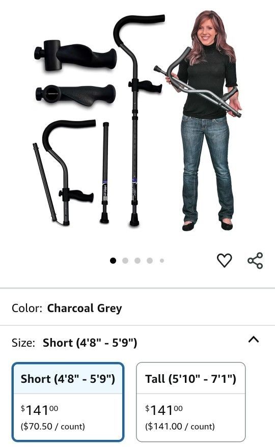 IN MOTION PRO DURABLE FOLDING PORTABLE CRUTCHES. LIKE NEW CONDITION