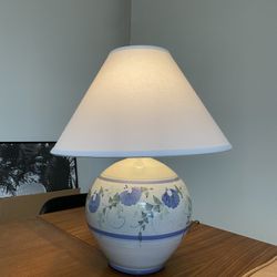 Vintage Speckled Stoneware Ceramic Table Lamp