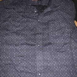 Rock and Roll Denim Shirt Men M Black