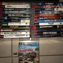PS3 Games FORSALE $5 A Piece 