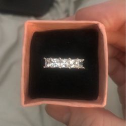 1.25ct Princess Cut Five Stone Bridal Wedding Ring 