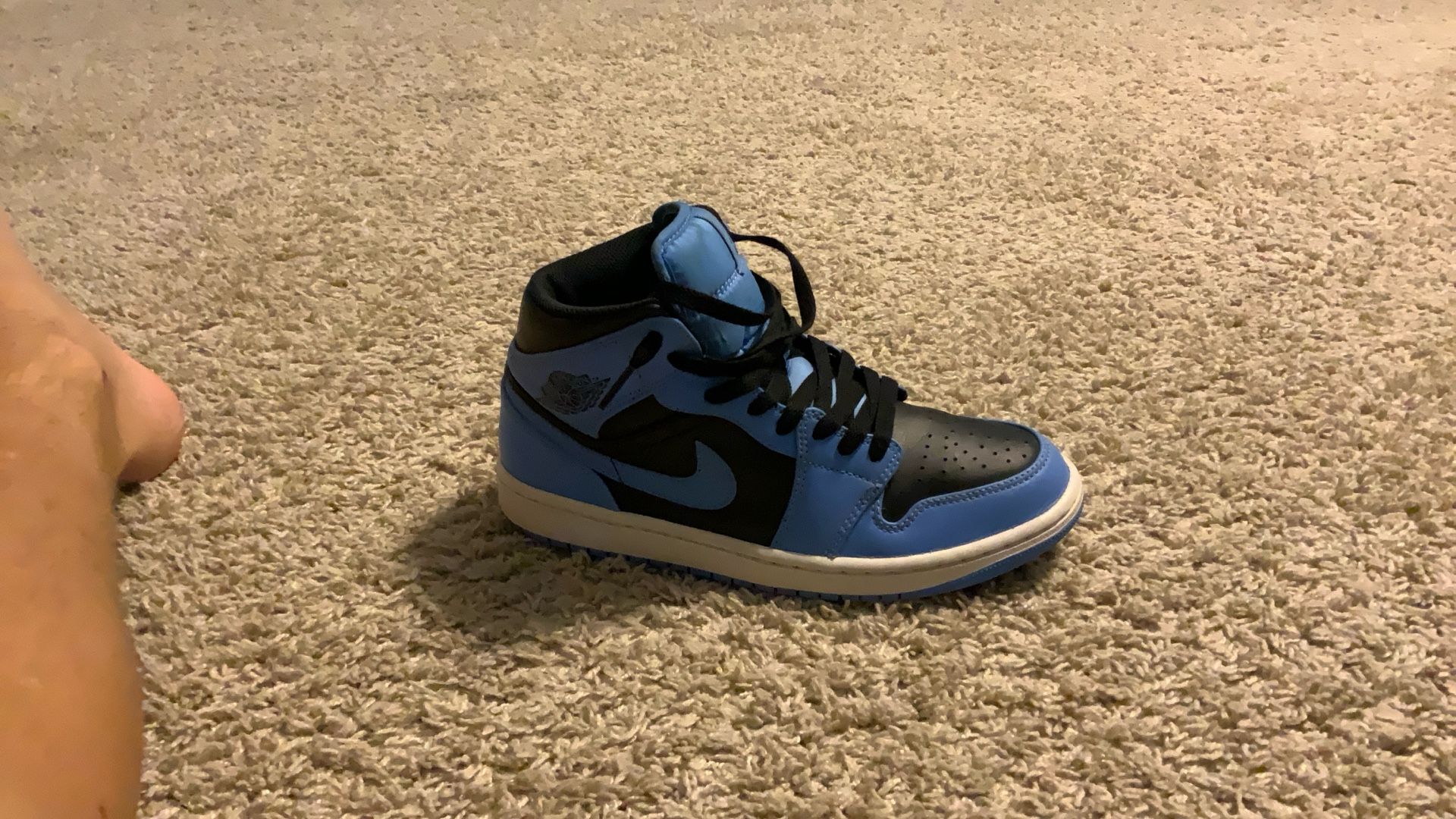 Jordan 1 Blue Black Size 7.5 No Box 