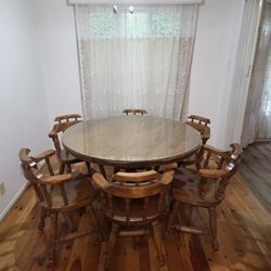 7 Piece maple dining room set