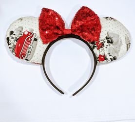 Double sided Disney inspired Minnie Mouse headband