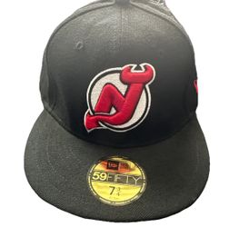 NJ Devils Fitted NEW NE Hat 59Fifty Size 7 3/4