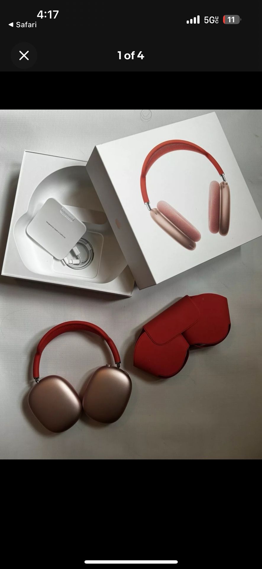 AirPod Maxes Red