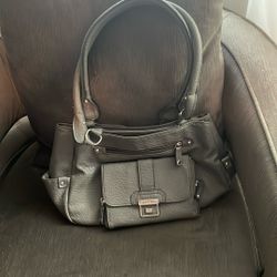 Grey Rosette Bag