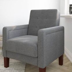 New in the box Porter arm Chair, Gray Linen. Dimensions: 32"L x 34.5"W. 
