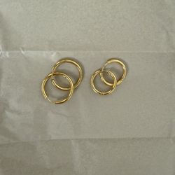 Gold Plated Hoops 