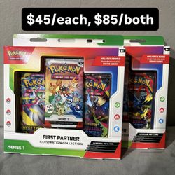 Brand New Pokemon TCG First Partner Illustration Collection Box Set Trading Card Game Gen 1 Kanto